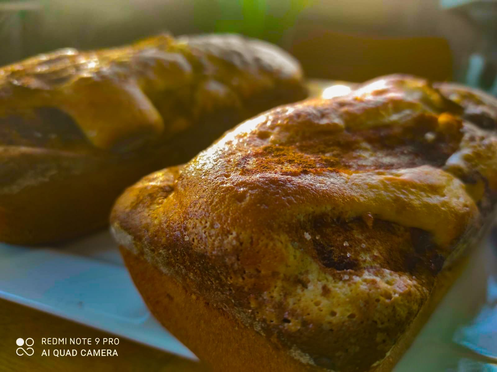 Pão artesanal feito diariamente